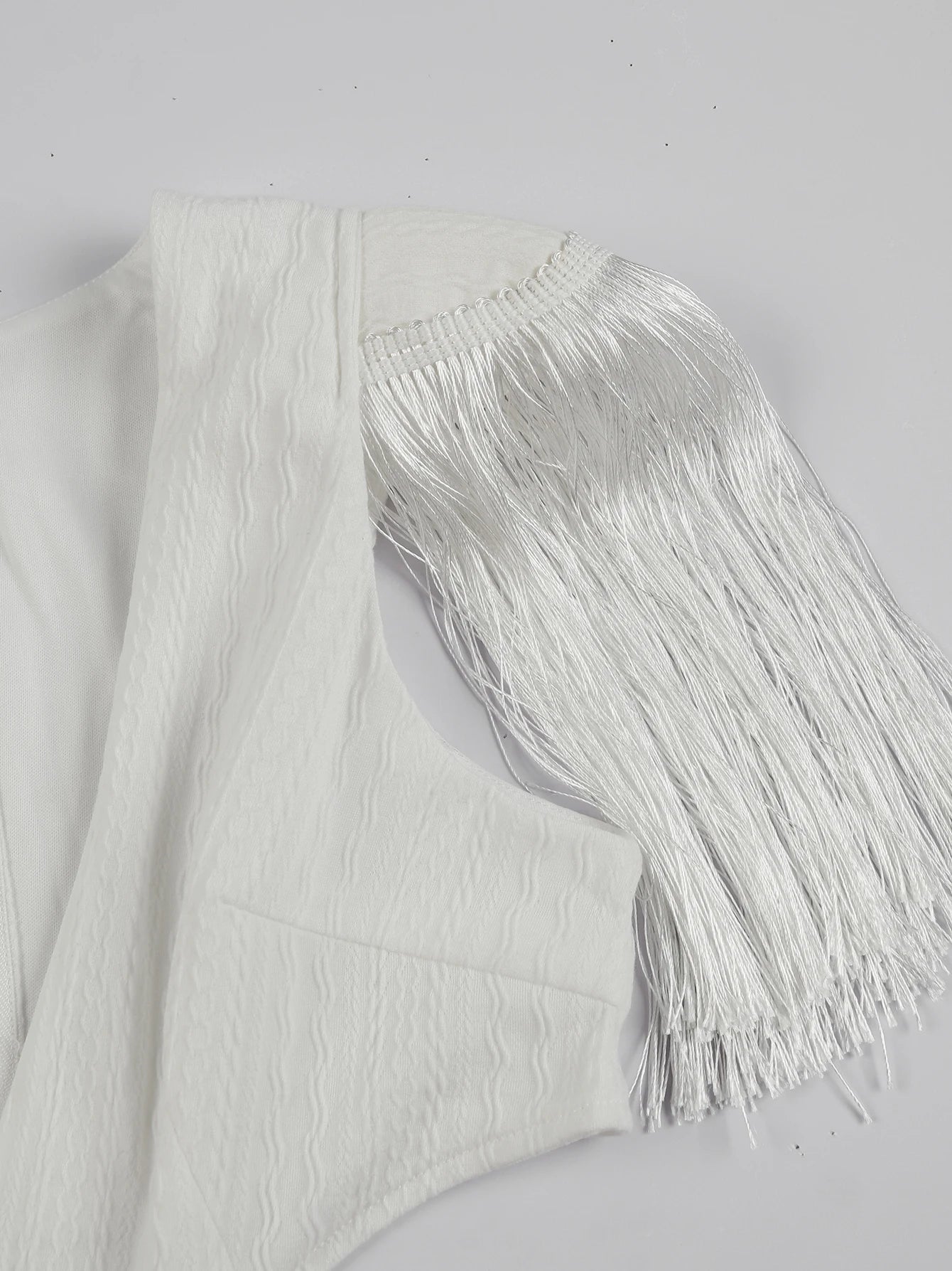 Vestido longo com borlas para mulheres, decote em V profundo, sexy e elegante, festa feminina, férias, vestido chique, roupas femininas, novo, 2024