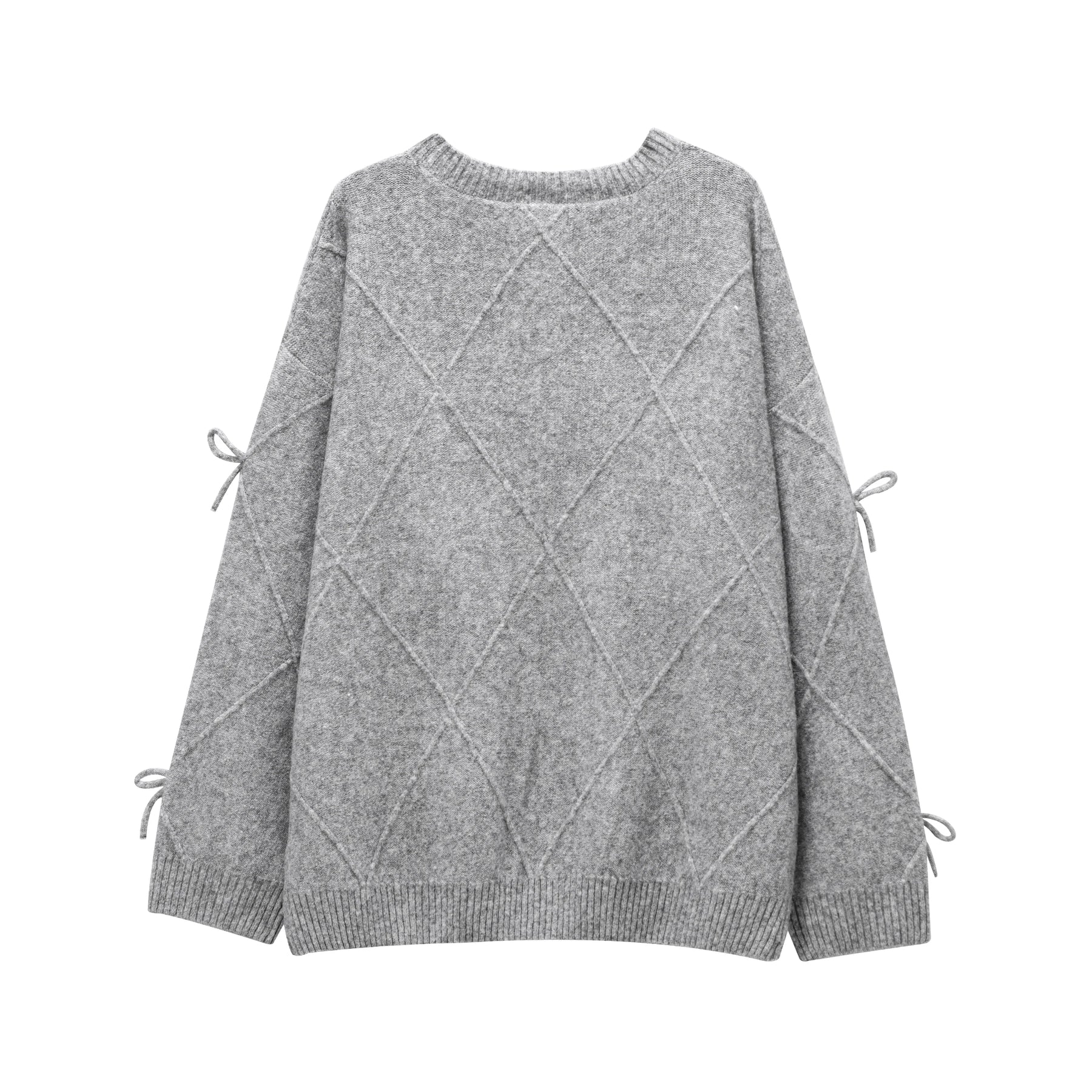 Trafshe arco camisola feminina outono inverno novo estilo preguiçoso solto exterior usar design anti-envelhecimento pulôver de malha topo 1269568
