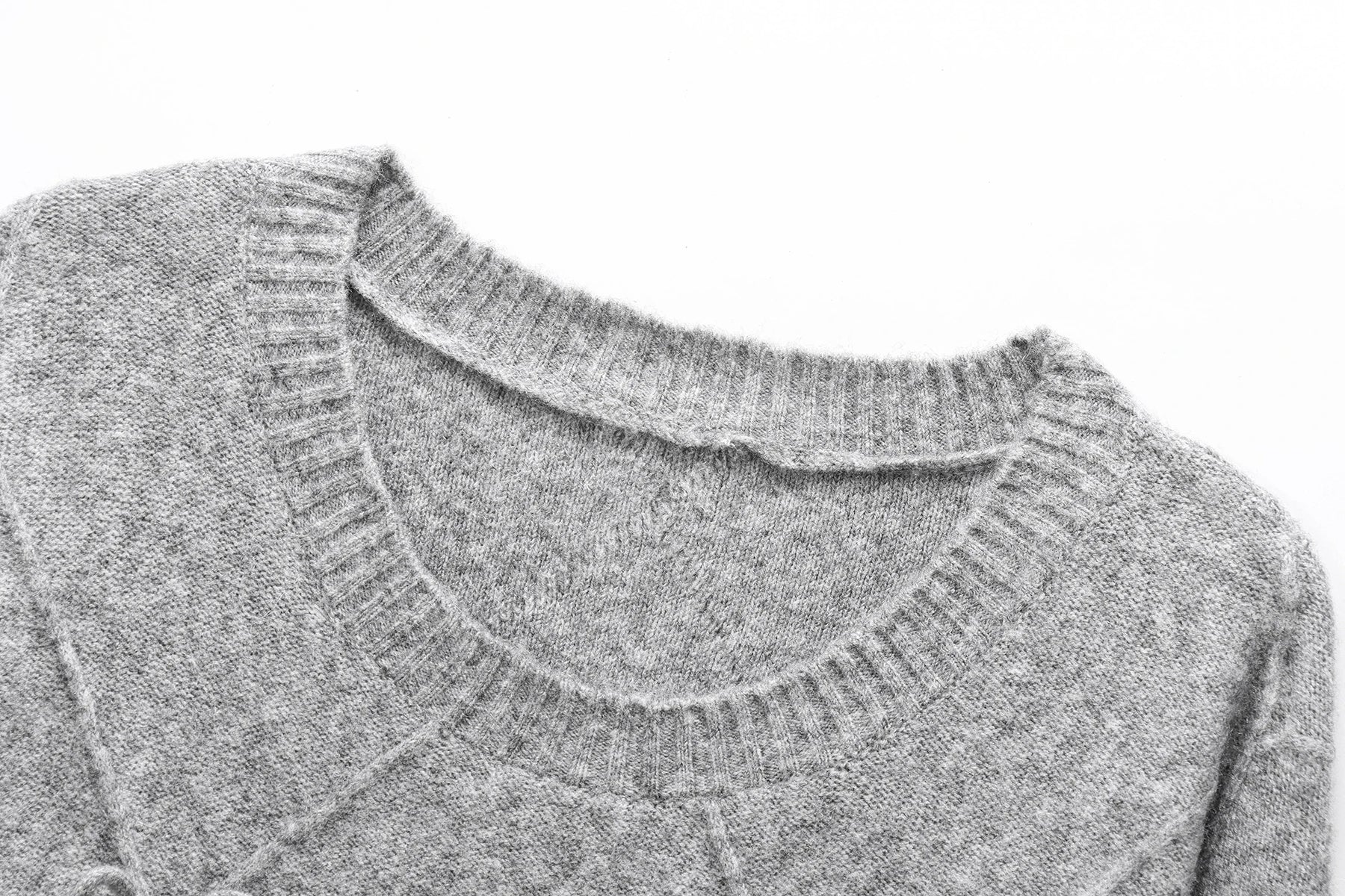 Trafshe arco camisola feminina outono inverno novo estilo preguiçoso solto exterior usar design anti-envelhecimento pulôver de malha topo 1269568