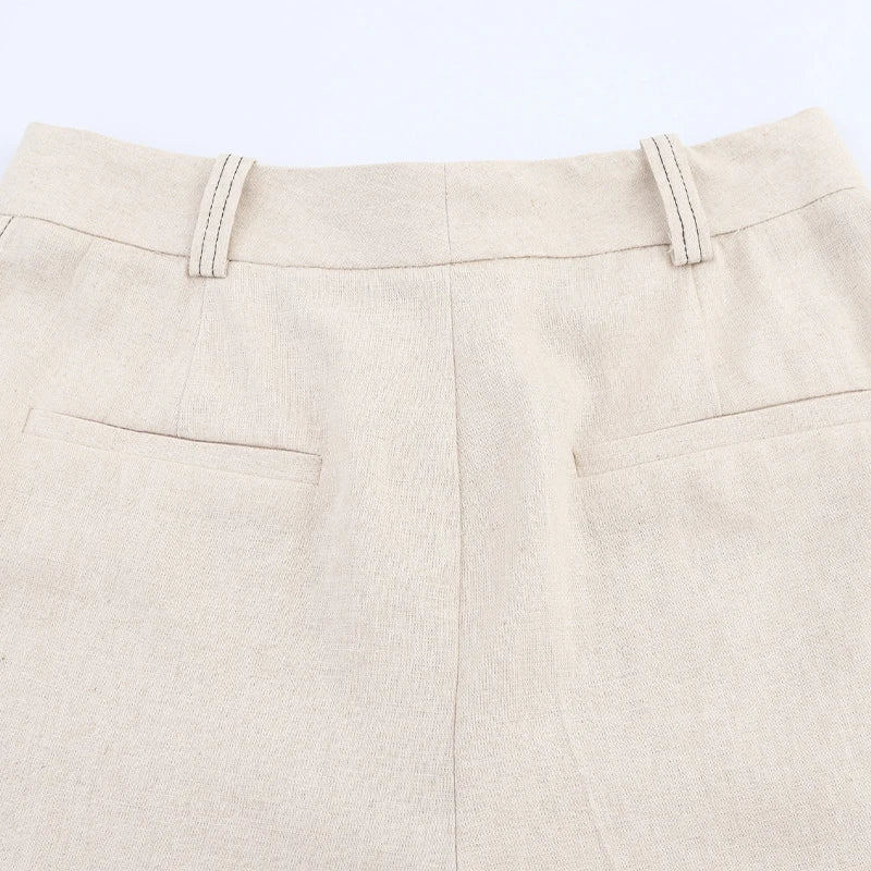 Elegante colete plissado calças de perna larga 2025 verão nova senhora calças compridas ternos moda babados fora do ombro regata calças soltas
