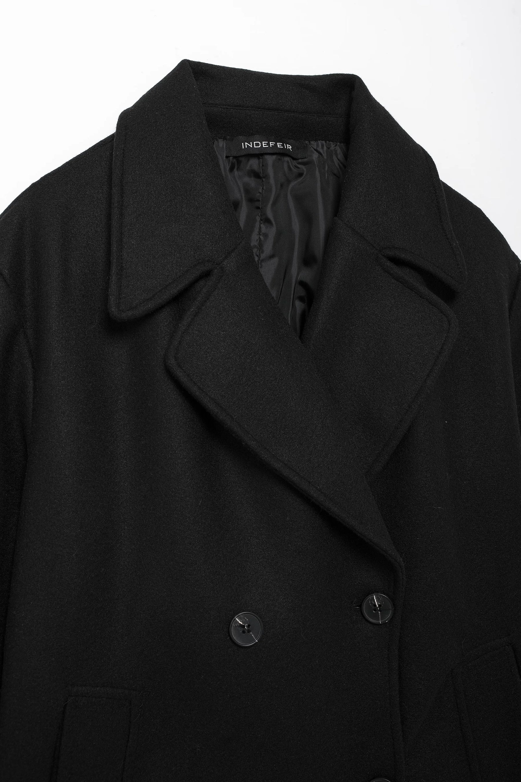 Trafza casaco de inverno para mulher 2024 lapela sólida duplo breasted longo cardigan topo feminino pokcet streetwear mulher novo em outerwear