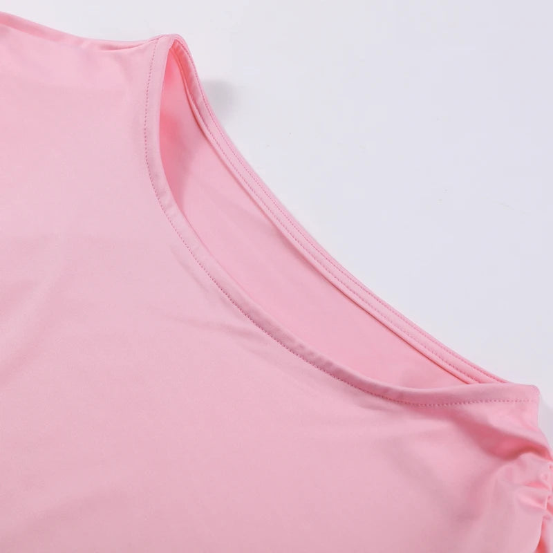 Moda sólida saia plissada define feminino sem mangas colheita topos de cintura alta elástica a linha saias 2025 primavera senhora ternos elegantes