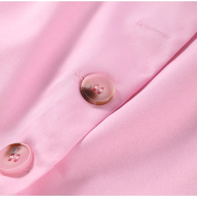 Conjunto de duas peças de linho feminino sem mangas pescoço quadrado colete combinando calças largas verde limão casual escritório verão outfit ternos
