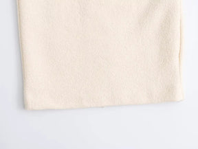 TRAF-Vestido de textura assimétrica para mulheres, cintura alta, fino, Midi sólido, vestidos longos, moda casual, 2023