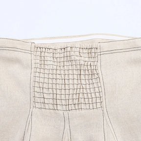 Elegante colete plissado calças de perna larga 2025 verão nova senhora calças compridas ternos moda babados fora do ombro regata calças soltas