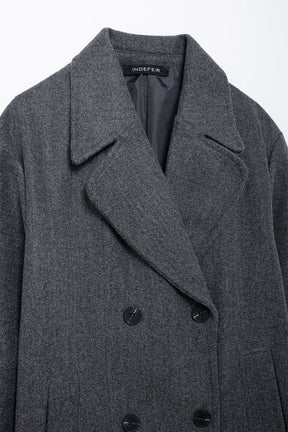 Trafza casaco de inverno para mulher 2024 lapela sólida duplo breasted longo cardigan topo feminino pokcet streetwear mulher novo em outerwear