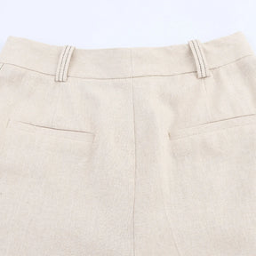 Elegante colete plissado calças de perna larga 2025 verão nova senhora calças compridas ternos moda babados fora do ombro regata calças soltas