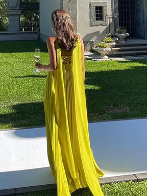 Vestido longo plissado sem alças feminino com fita, vestes femininas, sem mangas, sem costas, elegante, vestidos de festa, sexy, verão, novo, 2022