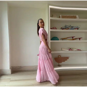 Moda sólida saia plissada define feminino sem mangas colheita topos de cintura alta elástica a linha saias 2025 primavera senhora ternos elegantes