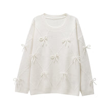 Trafshe arco camisola feminina outono inverno novo estilo preguiçoso solto exterior usar design anti-envelhecimento pulôver de malha topo ﻿ 1269568